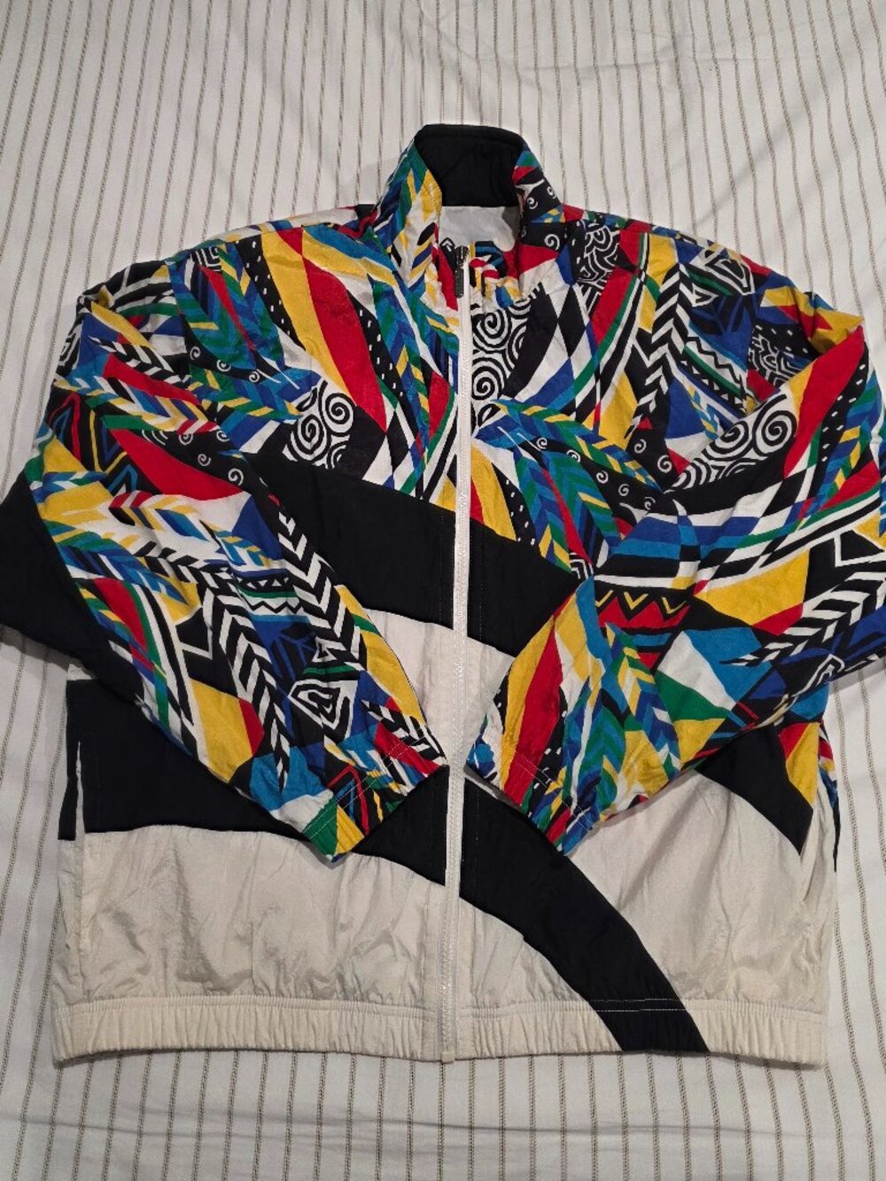 Vintage Head Abstract Unisex Full-Zip Windbreaker